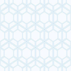 Seamless geometric abstract pattern with hexagons.