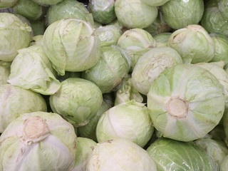 Fototapeta na wymiar cabbage in the store