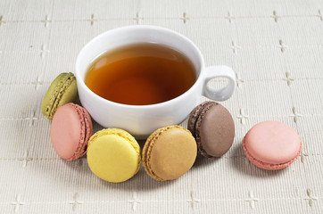 Tea and macaroons