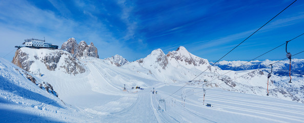 Mountain ski resort in Austria