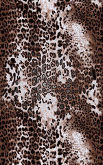 Leopard animal skin pattern