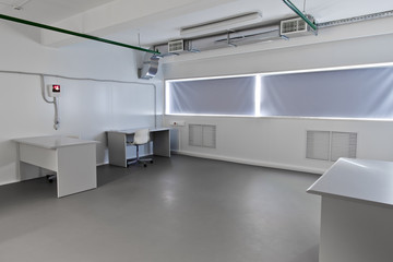 Sample clean room in the warehouse office