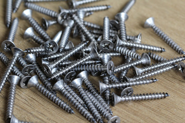 Pile of iron crosshead nails