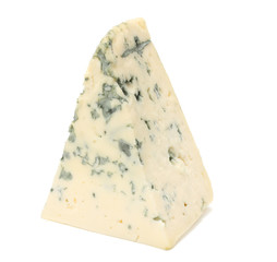 blue cheese isolated on white background