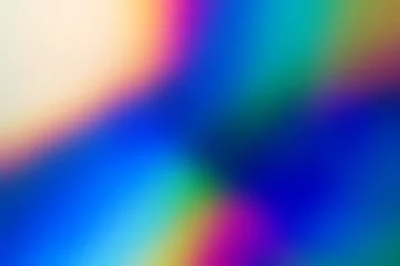 Gordijnen Spectrum abstract vaporwave holographic background, trendy colorful backdrop in pastel neon color. For your creative design cover, CD, poster, book, printing, gift card, fashion web & print © John