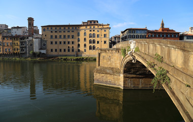 Ponte Santa Trinita bridge in Florence, Italy