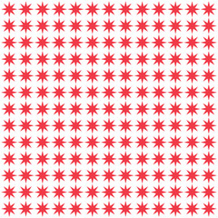 Background seamless pattern with red star Vector. Abstract background