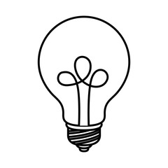 bulb light isolated icon vector illustration design