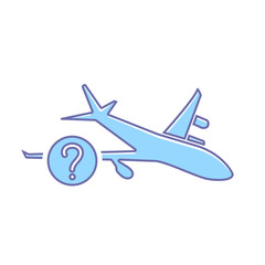 Airplane flight help plane transport travel icon