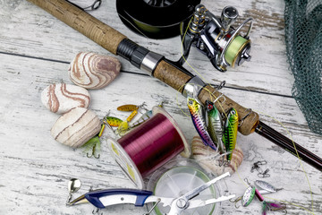 spinnind fishing set © rookie72