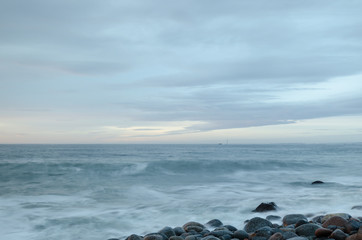 Fototapeta premium Early morning sunrise view over the sea