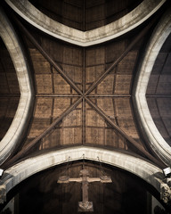 The roof of the cathedral in Inverness. - 192068357