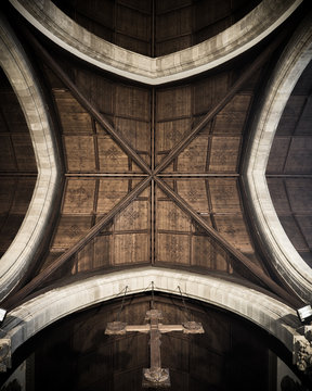 The roof of the cathedral in Inverness.