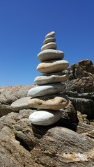 Ein Steinmänchen in Südafrika