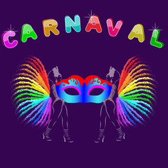 Poster of carnivals in South America.