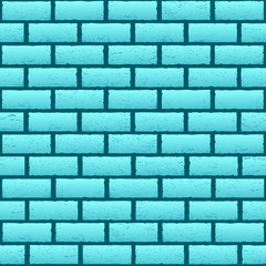 blue azure brick texture background
