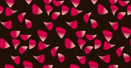Rose flower petal seamless pattern.