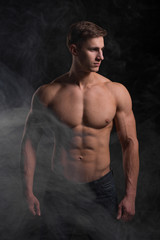 Fototapeta premium man with a sporty 