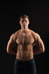 Fototapeta premium man with a sporty 