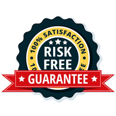 Risk Free 100% Satisfaction Guarantee illustration