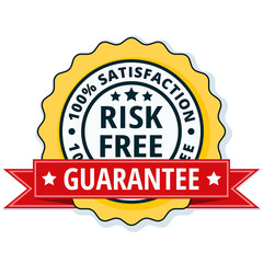 Risk Free 100% Satisfaction Guarantee illustration