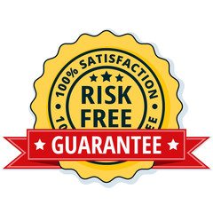 Risk Free 100% Satisfaction Guarantee illustration