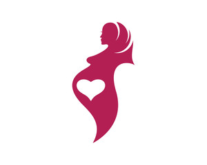 Obraz na płótnie Canvas Pregnant vector icon