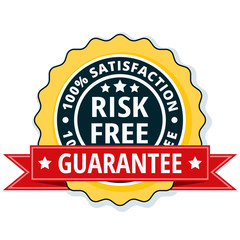 Risk Free 100% Satisfaction Guarantee illustration