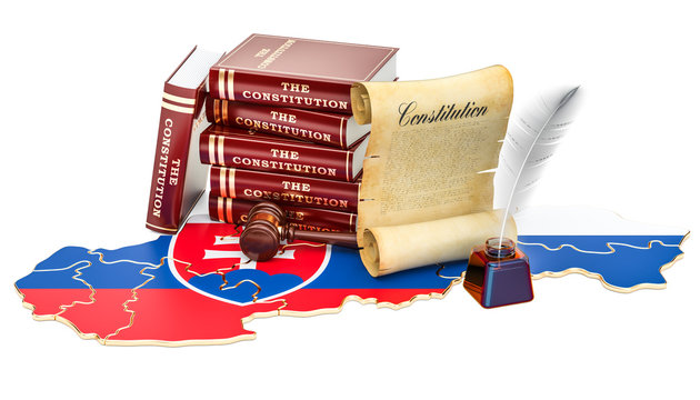 Constitution of Slovakia concept, 3D rendering