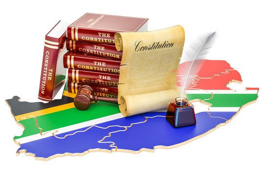Constitution of South Africa concept, 3D rendering