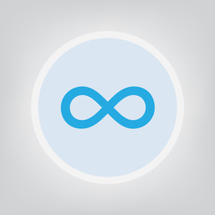 infinity symbol icon- vector illustration