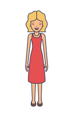 elegant businesswoman avatar character vector illustration design