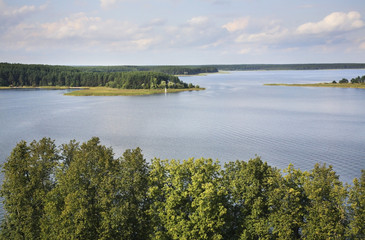 Landscape near Ostashkov. Tver oblast. Russia