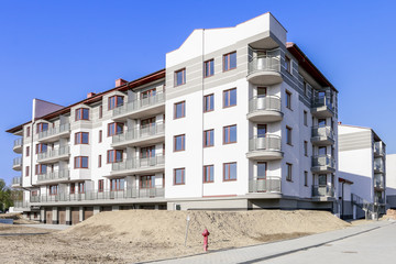 KRAKOW, POLAND - MAY 02, 2017: New apartment buildings