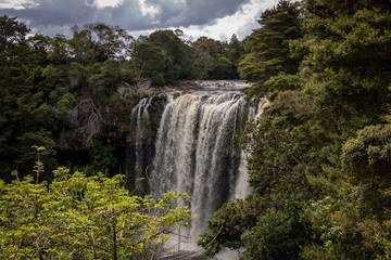 Fototapeta na wymiar Native New Zealand Bush And Waterfall 