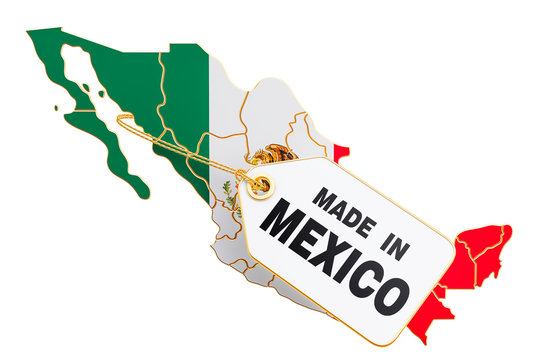 Made in Mexico concept, 3D rendering