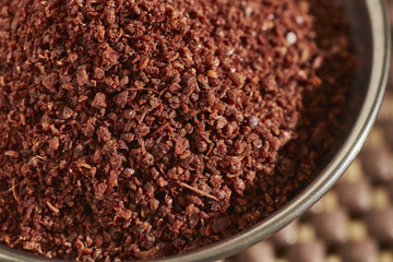 a bit of ground sumac, the classic Middle Eastern spice