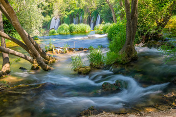 The picturesque Kravice falls in the National Park of Bosnia and Herzegovina.