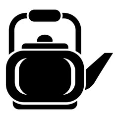 Beautiful teapot icon, simple style