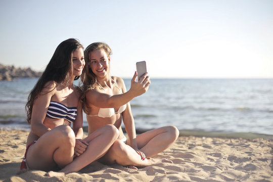 Selfie at the beach