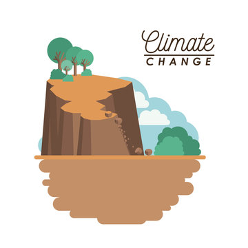 effects of climate change vector illustration design
