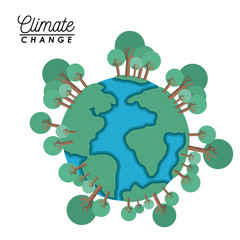 effects of climate change vector illustration design