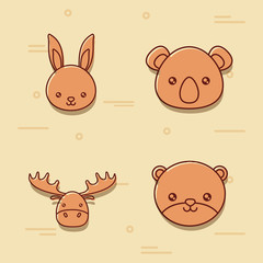 Cute animals design