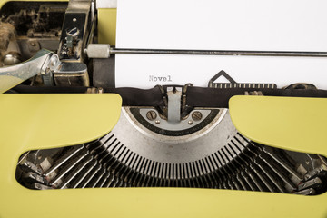 Creativity concept on an old typewriter