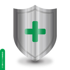 Obraz premium Shield Icon - Cross