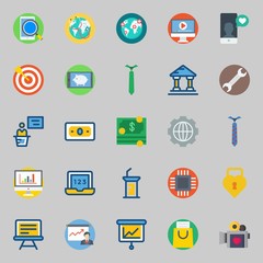 icons set about Digital Marketing. with museum, shopping bag, worldwide, settings, statistics and wrench