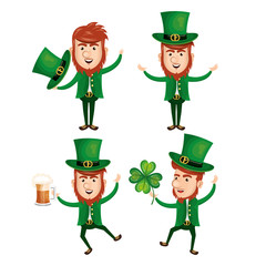 leprechaun saint patrick day character vector illustration design