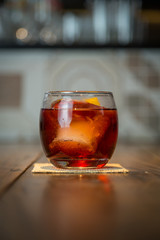 Negroni cocktail drink