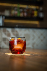 Negroni cocktail drink