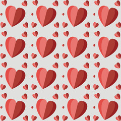 hearts love pattern background vector illustration design